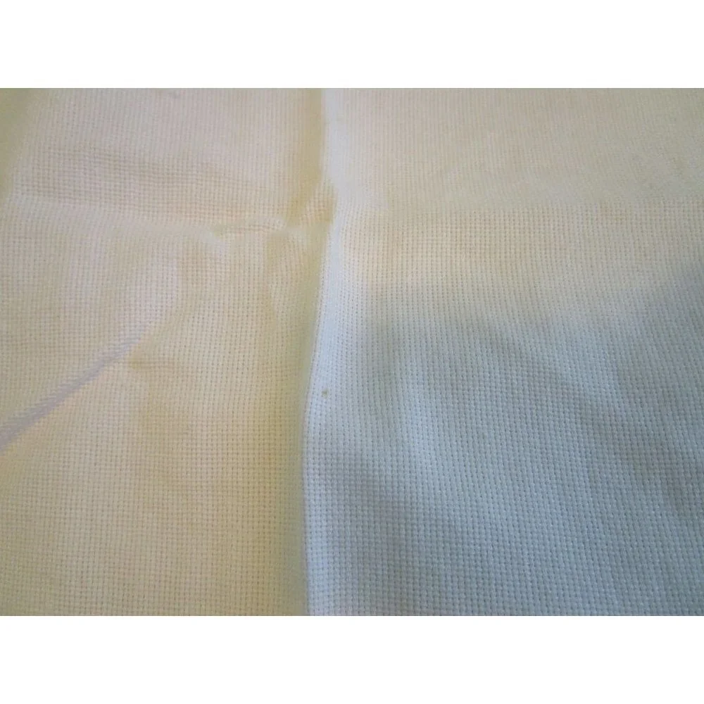 Vintage Hand Embroidered Guest Tea Hand Towels Pink Red Floral Minor Age Stains